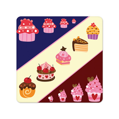 Fridge Magnet Square - Delicious